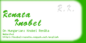 renata knobel business card